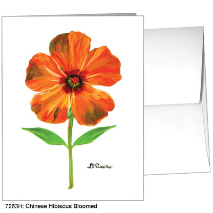 Chinese Hibiscus Bloomed, Greeting Card (7263H)