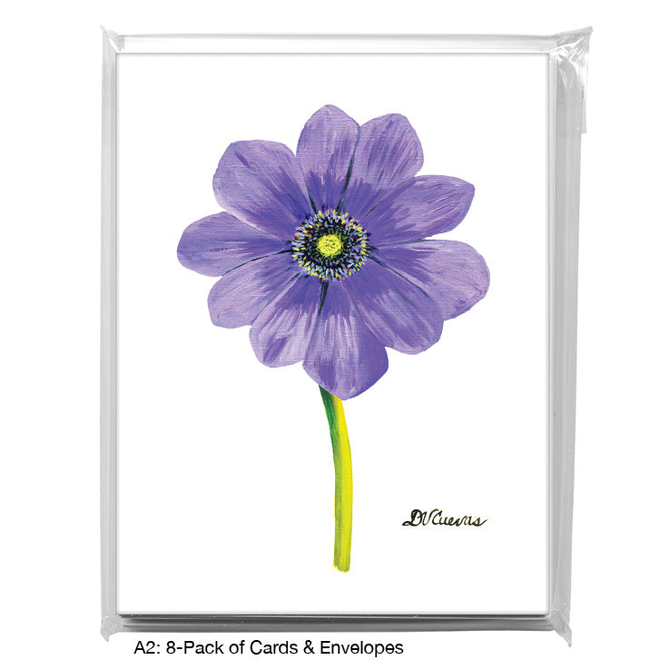 Anemone Light Purple, Greeting Card (7264J)