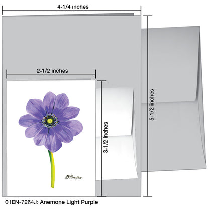 Anemone Light Purple, Greeting Card (7264J)