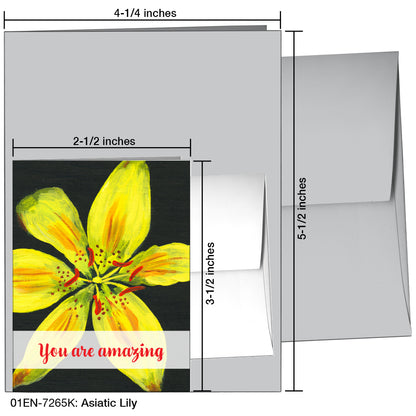 Asiatic Lily, Greeting Card (7265K)