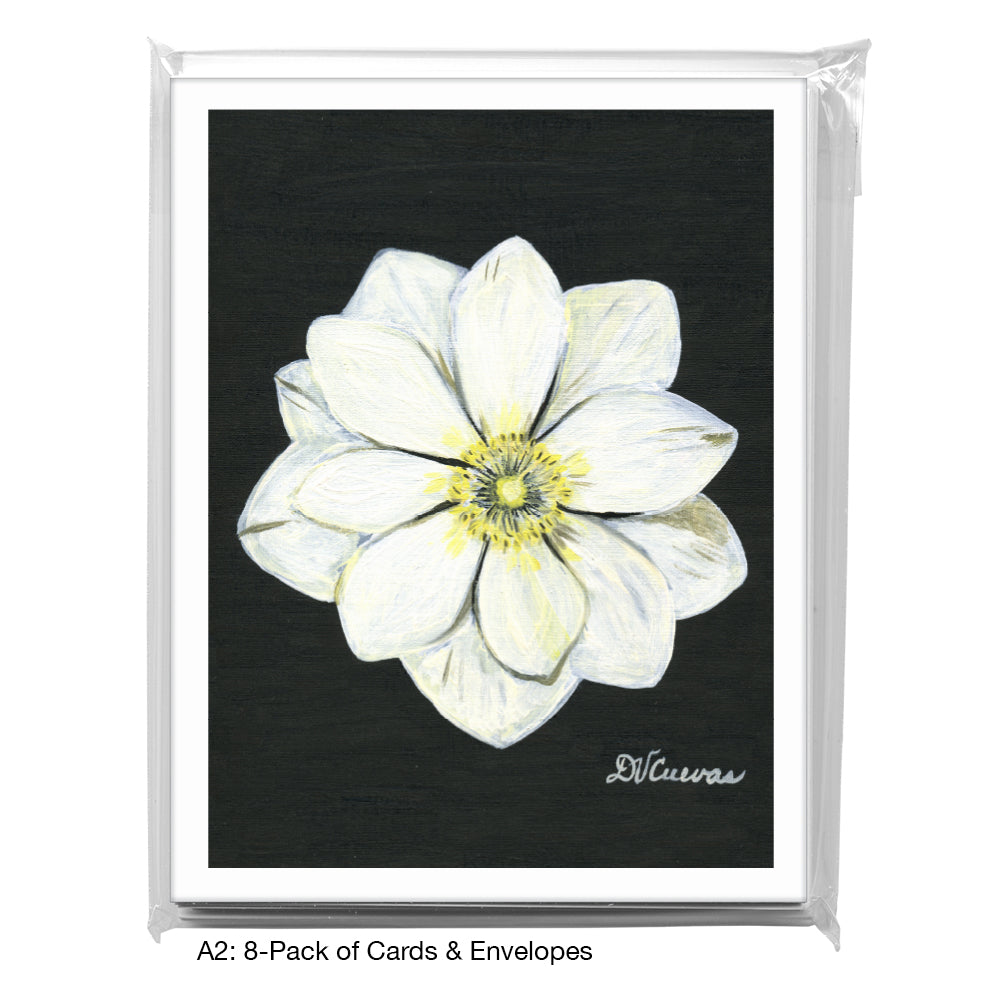 Anemone White, Greeting Card (7267)