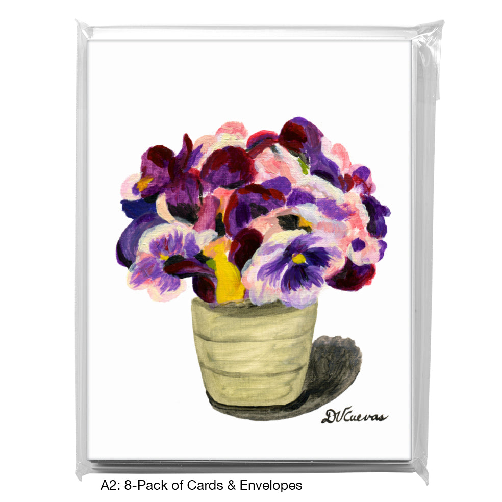 Bouquet Of Violets, Greeting Card (7272)