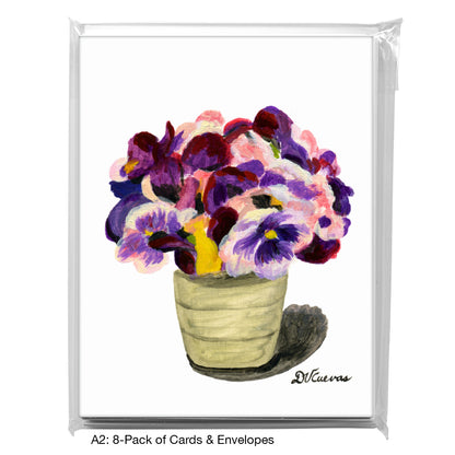 Bouquet Of Violets, Greeting Card (7272)