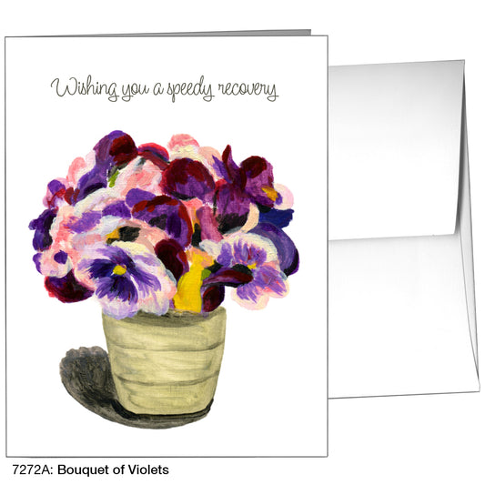 Bouquet Of Violets, Greeting Card (7272A)