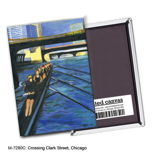 Crossing Clark Street, Chicago, Magnet (7280C)