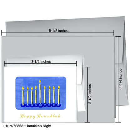 Hanukkah Night, Greeting Card (7285A)