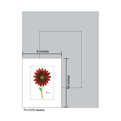 Gazania, Print (#7297B)