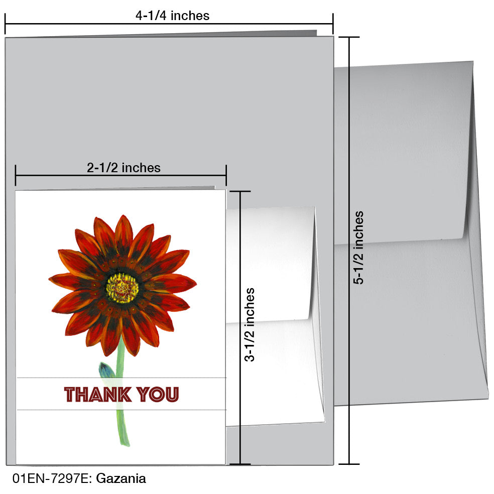 Gazania, Greeting Card (7297E)