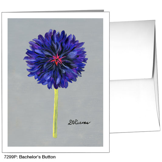 Bachelor's Button, Greeting Card (7299P)