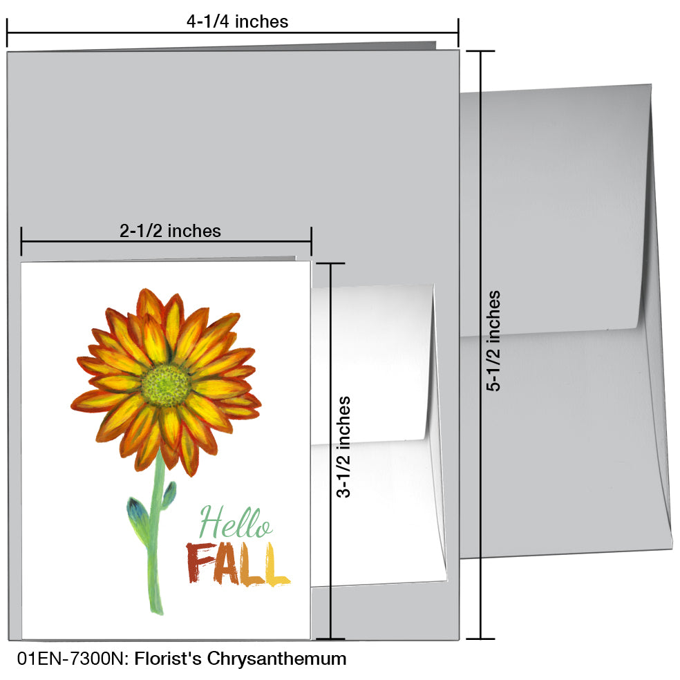 Florist's Chrysanthemum, Greeting Card (7300N)