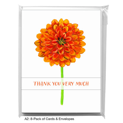 Garden Dahlia, Greeting Card (7301A)