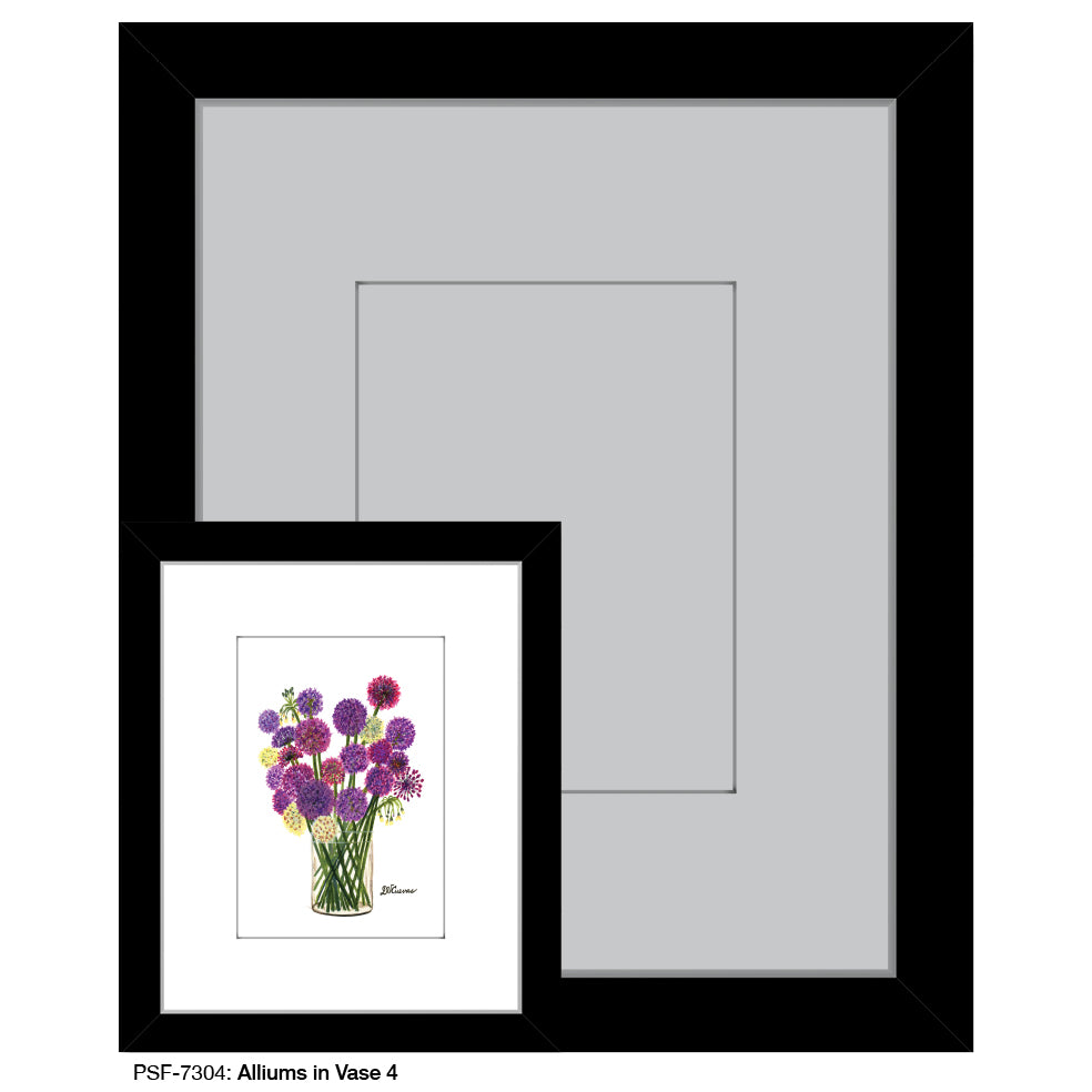 Alliums in Vase 4, Print (#7304)