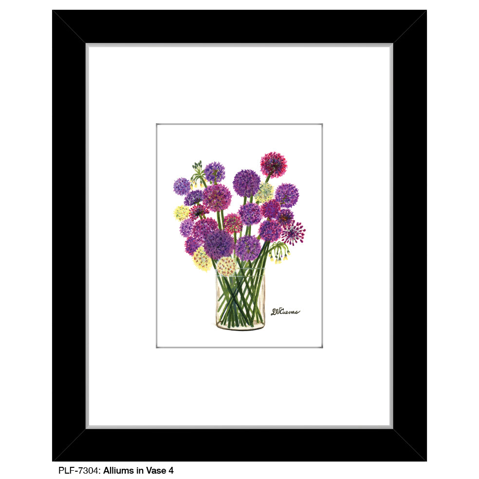 Alliums in Vase 4, Print (#7304)