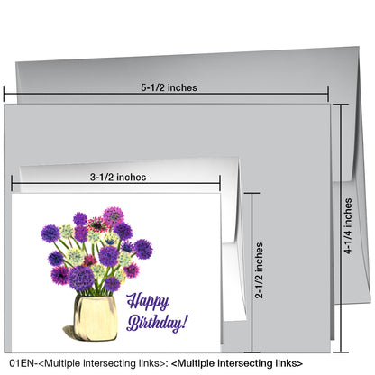 Alliums In Pot, Greeting Card (7305A)