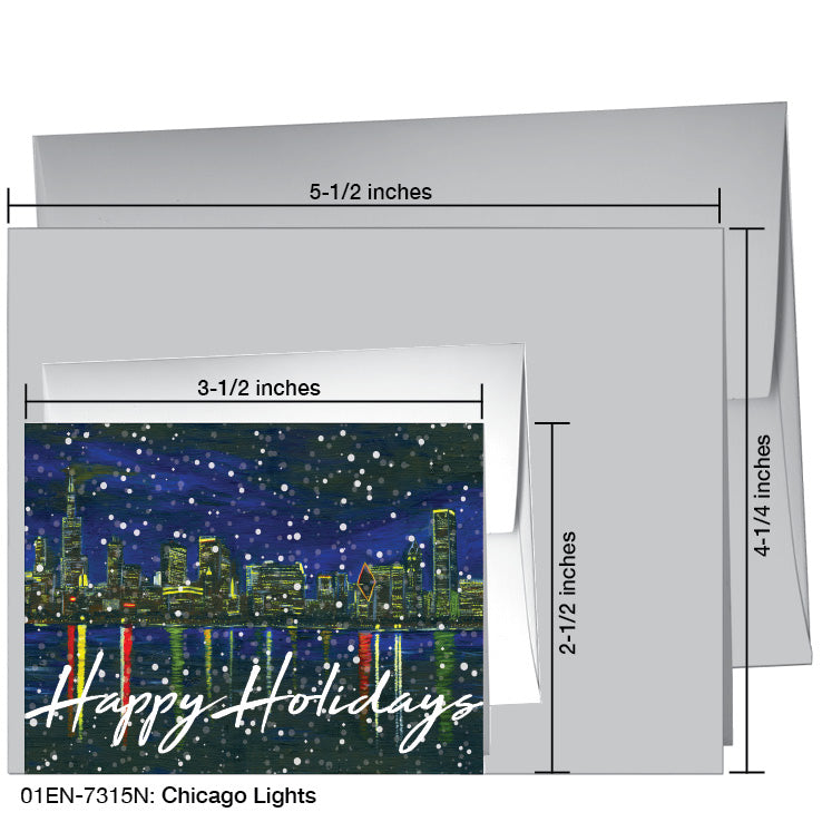 Chicago Lights, Greeting Card (7315N)