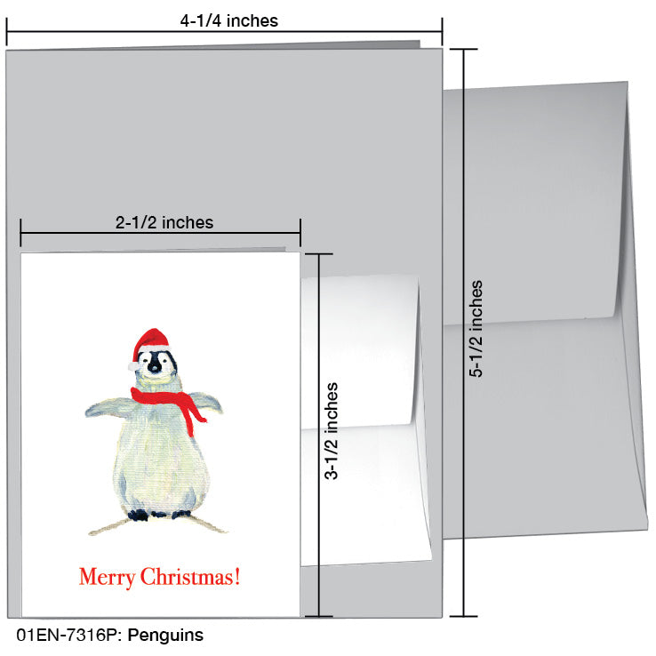 Penguins, Greeting Card (7316P)