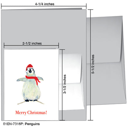 Penguins, Greeting Card (7316P)