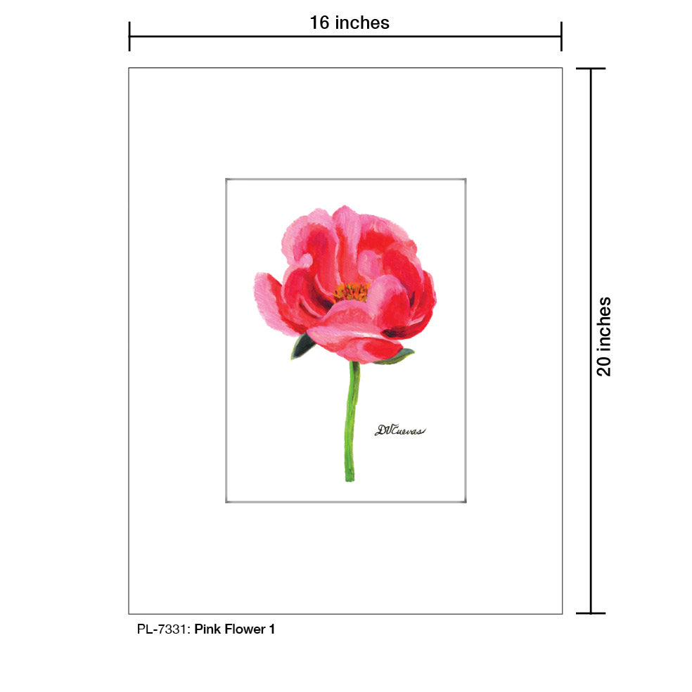 Pink Flower 1, Print (#7331)