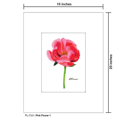 Pink Flower 1, Print (#7331)