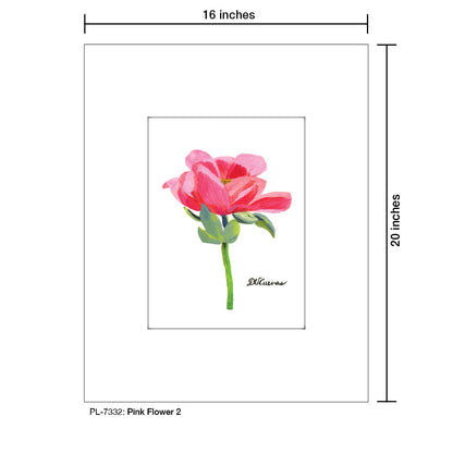 Pink Flower 2, Print (#7332)