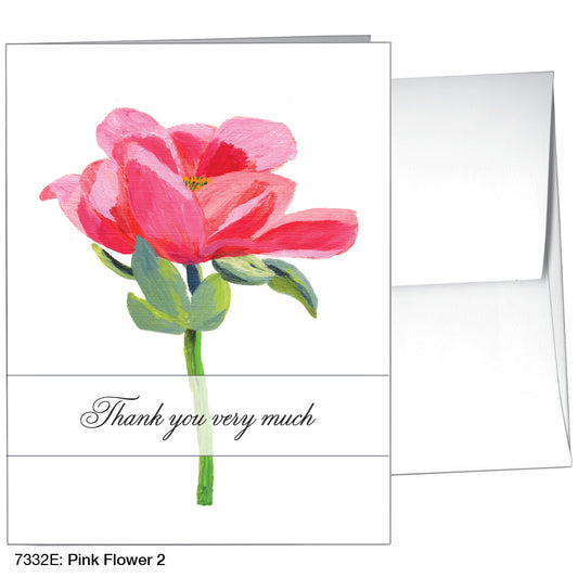 Pink Flower 2, Greeting Card (7332E)