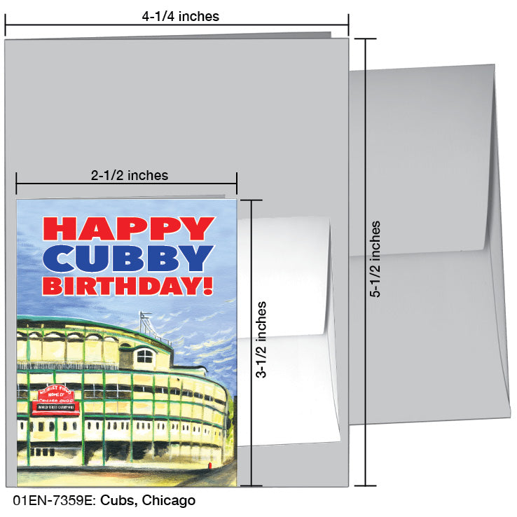 Cubs, Chicago, Greeting Card (7359E)