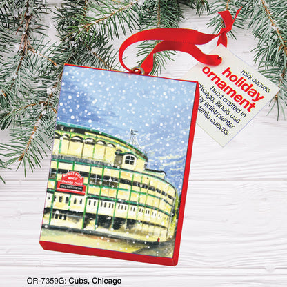 Cubs, Chicago, Ornament (OR-7359G)