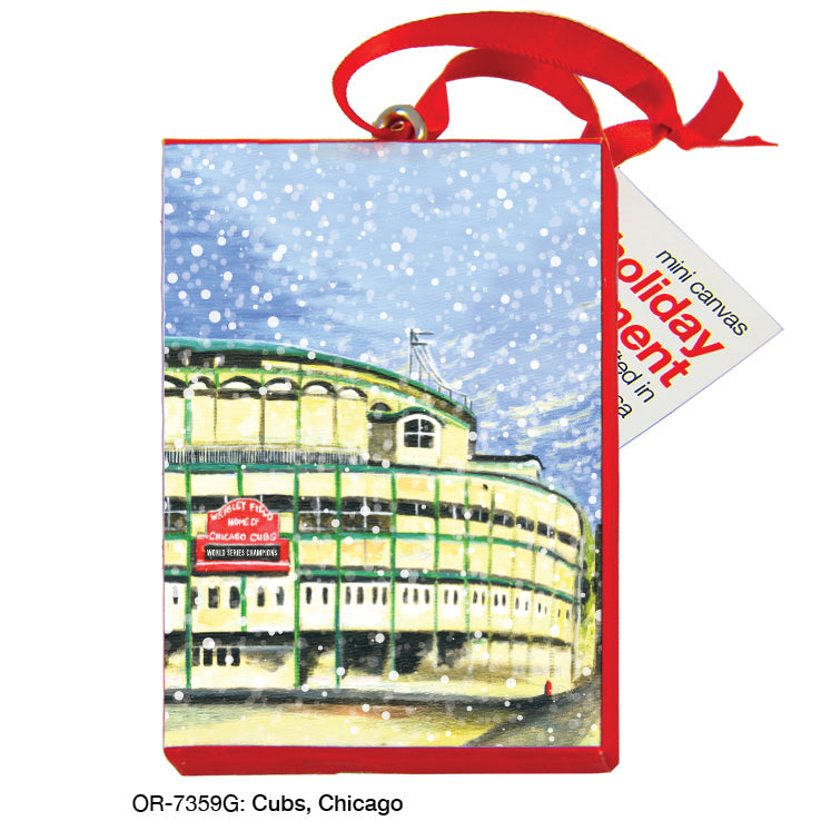 Cubs, Chicago, Ornament (OR-7359G)