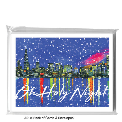 Dusk, Chicago, Greeting Card (7365K)