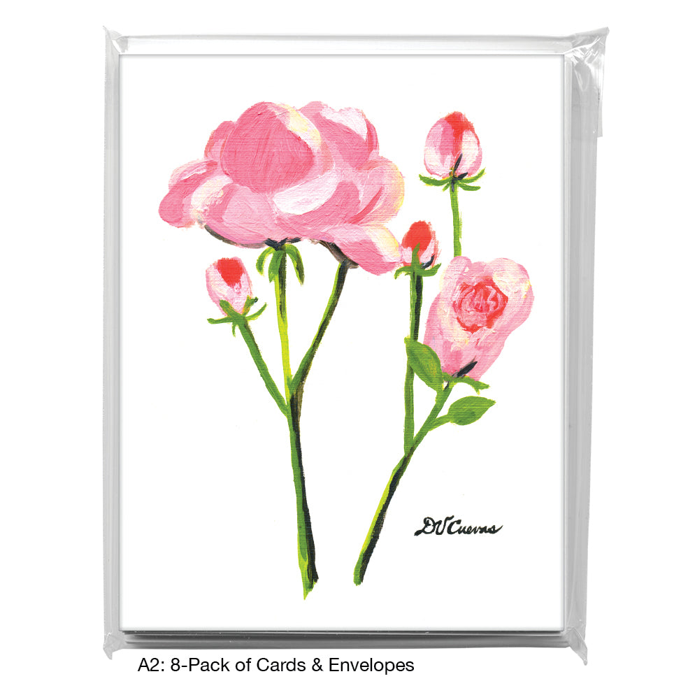 Old Garden Rose 1, Greeting Card (7380)