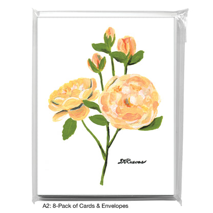 Old Garden Rose 3, Greeting Card (7383)