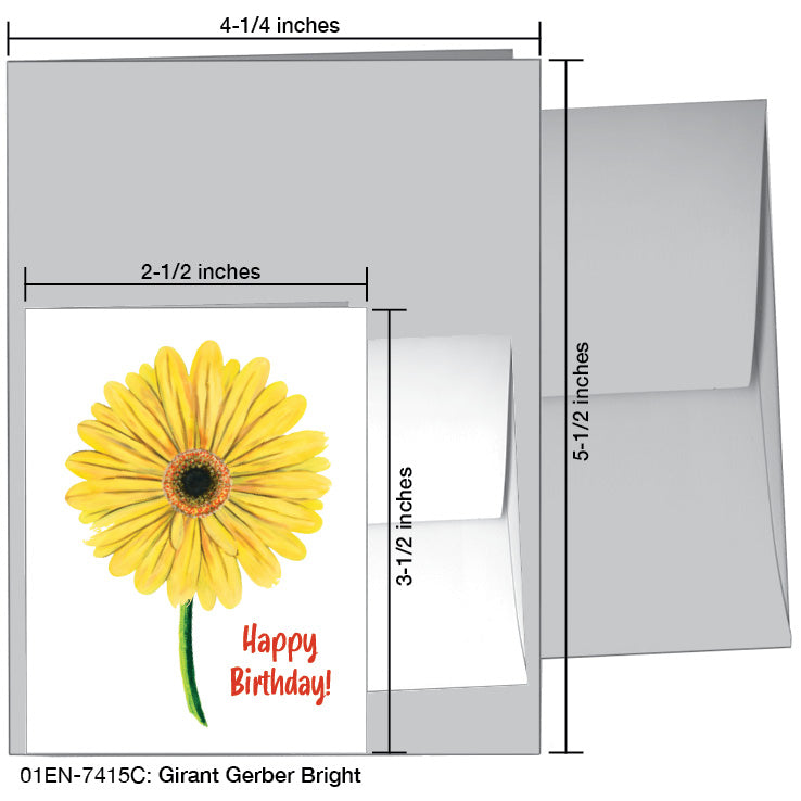 Giant Gerber Bright, Greeting Card (7415C)