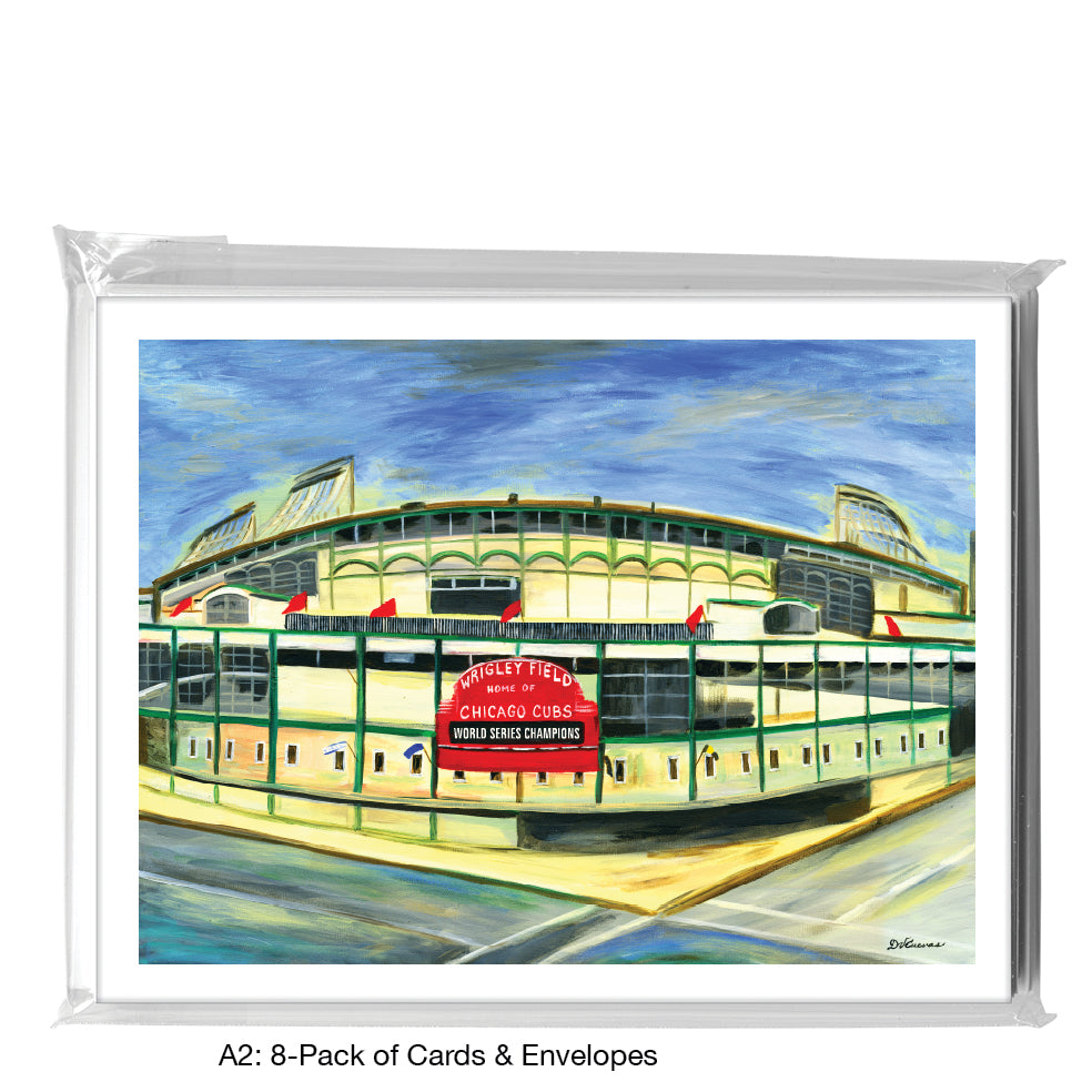 Wrigley Field, Chicago, Greeting Card (7418)