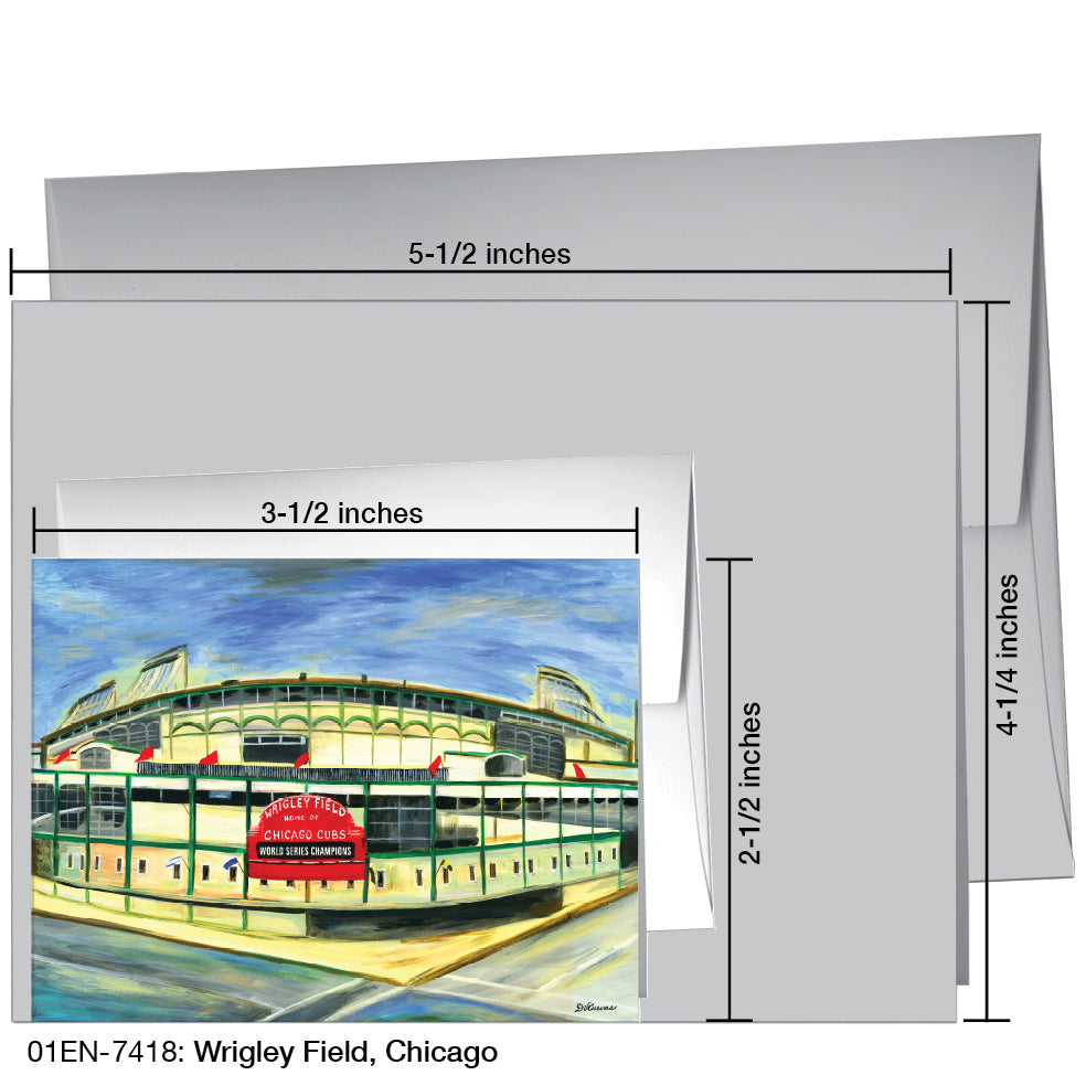 Wrigley Field, Chicago, Greeting Card (7418)