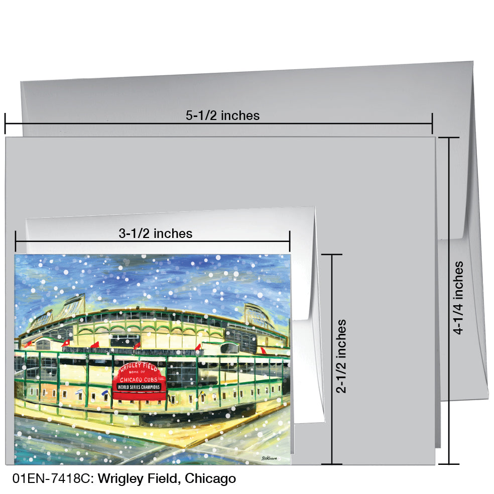 Wrigley Field, Chicago, Greeting Card (7418C)