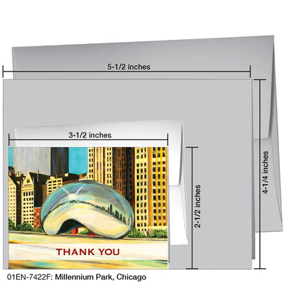 Millennium Park, Chicago, Greeting Card (7422F)