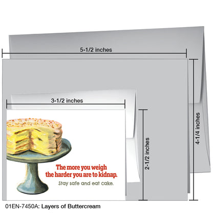 Layers Of Buttercream, Greeting Card (7450A)