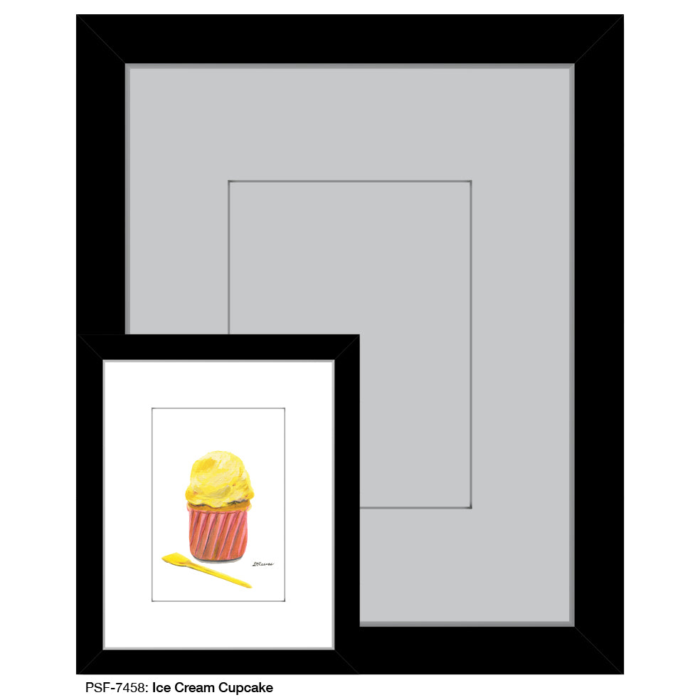 Ice Cream Cupcake, Print (#7458)