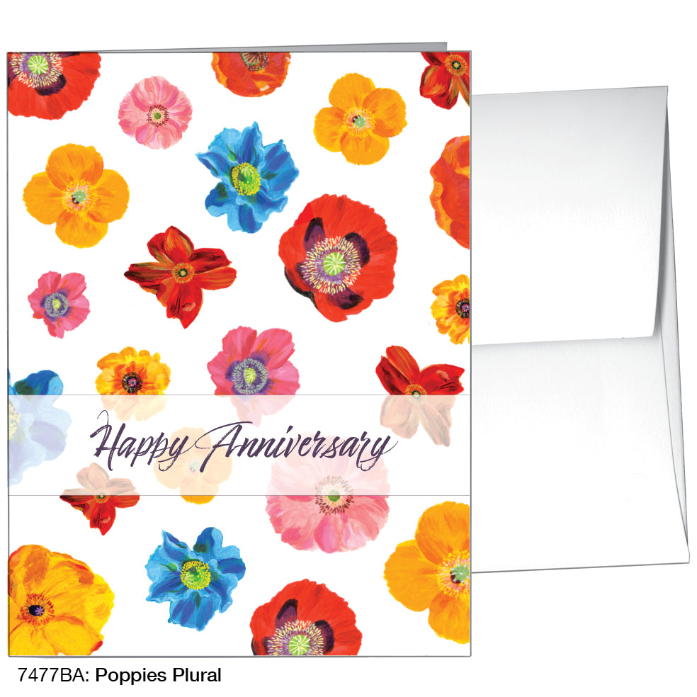 Poppies Plural, Greeting Card (7477BA)