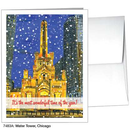 Water Tower, Chicago, Greeting Card (7483A)