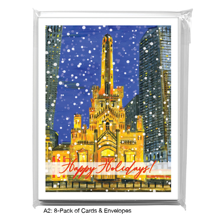 Water Tower, Chicago, Greeting Card (7483C)