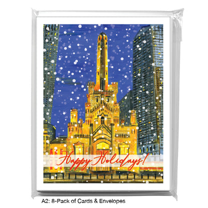 Water Tower, Chicago, Greeting Card (7483C)