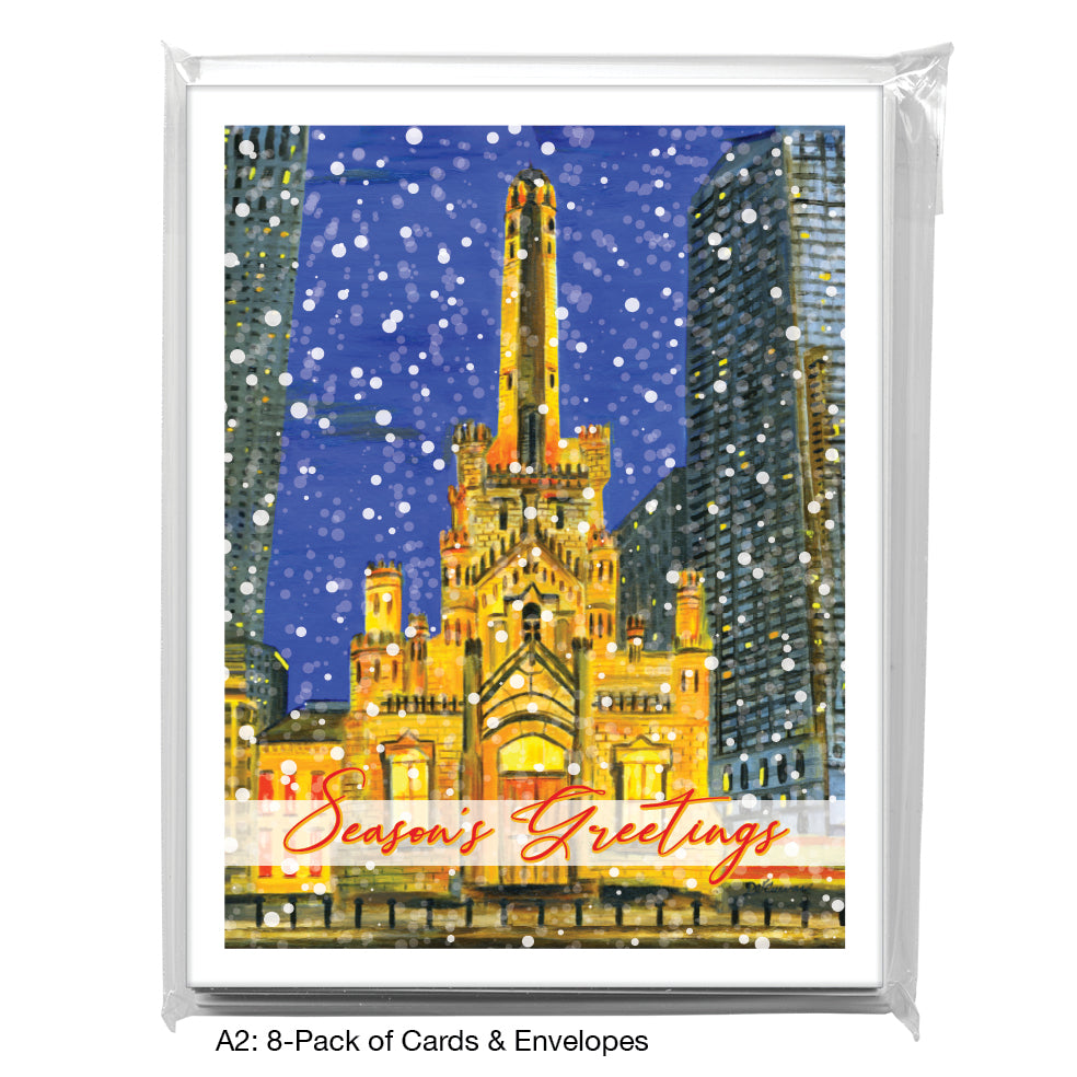 Water Tower, Chicago, Greeting Card (7483E)