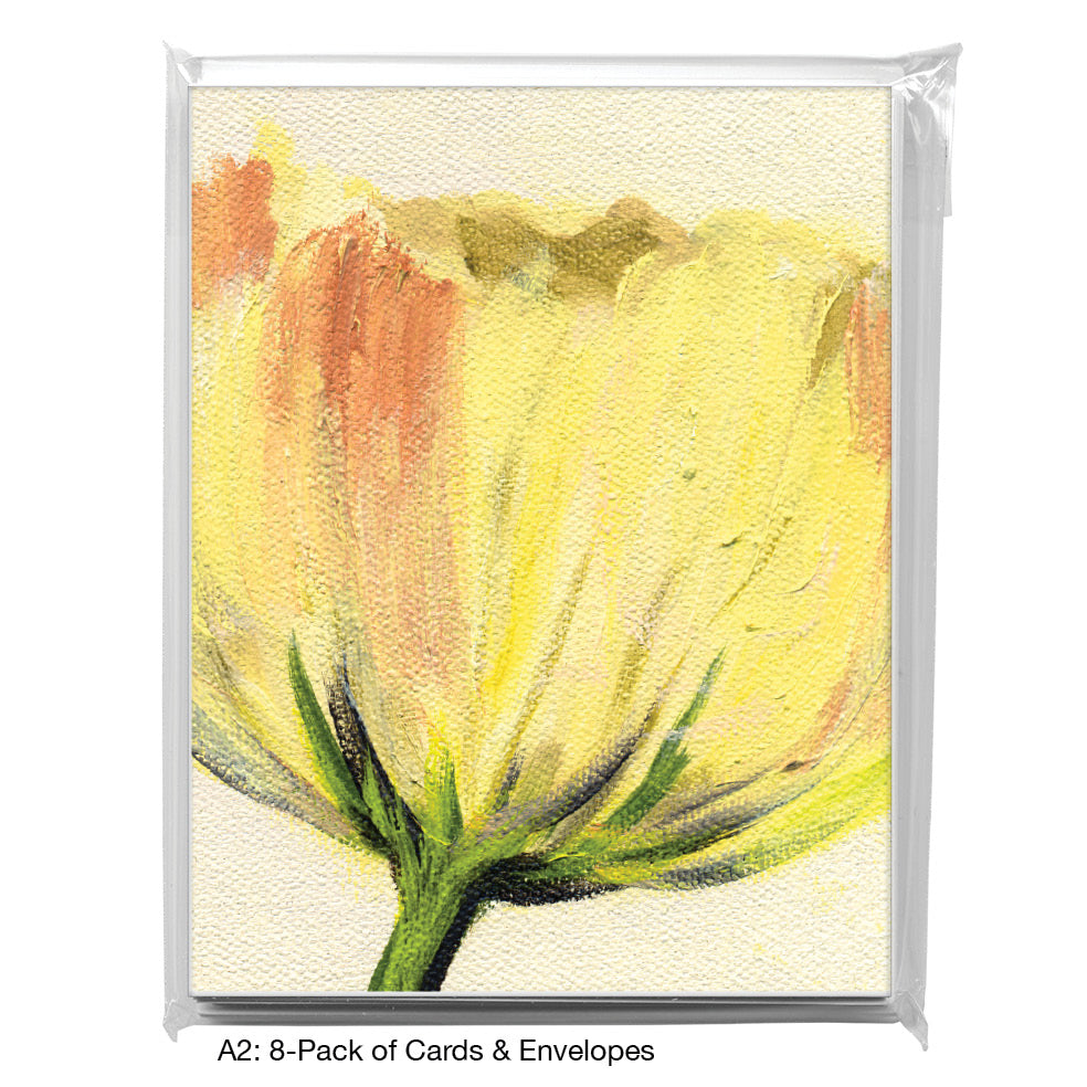 Poppy On White Trio, Greeting Card (7492BB)