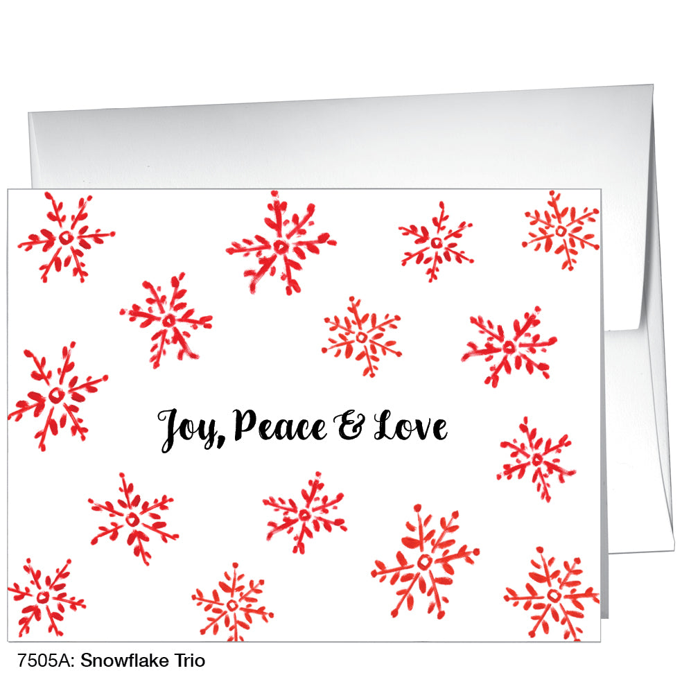 Snowflake Trio, Greeting Card (7505A)