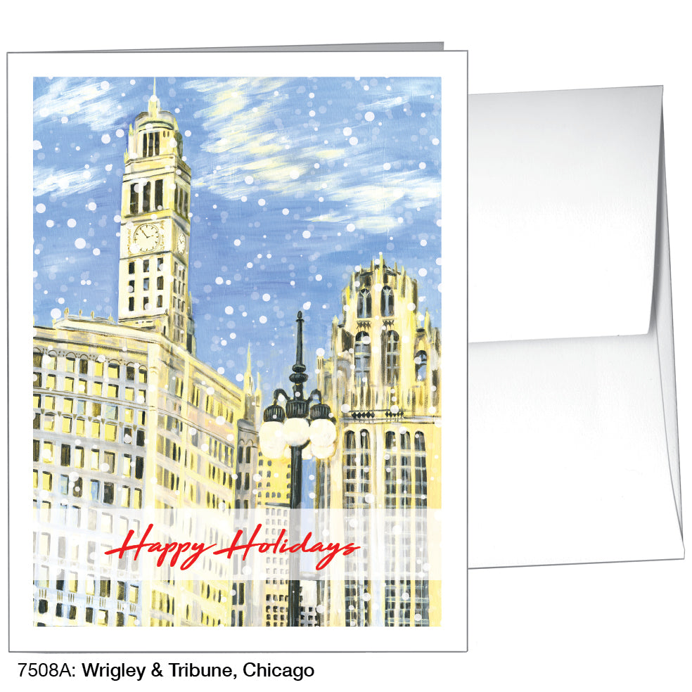 Wrigley & Tribune, Chicago, Greeting Card (7508A)