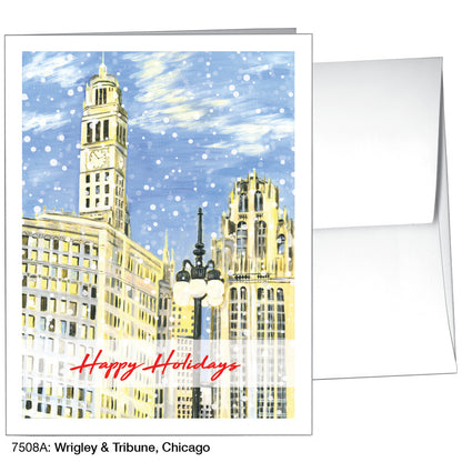 Wrigley & Tribune, Chicago, Greeting Card (7508A)