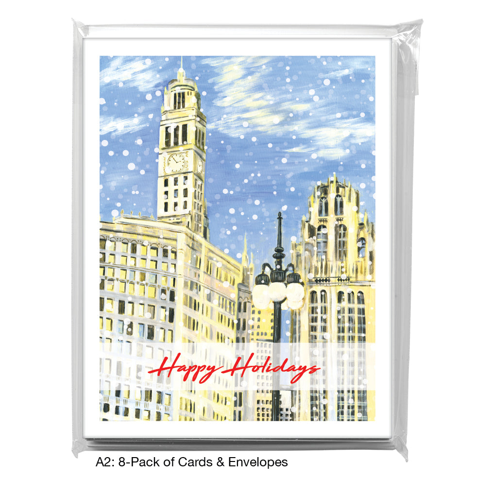 Wrigley & Tribune, Chicago, Greeting Card (7508A)