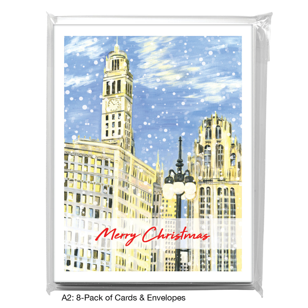 Wrigley & Tribune, Chicago, Greeting Card (7508D)