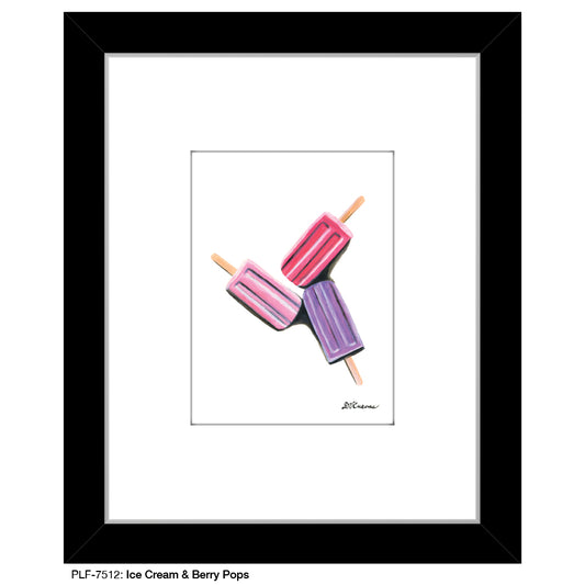 Ice Cream & Berry Pops, Print (#7512)